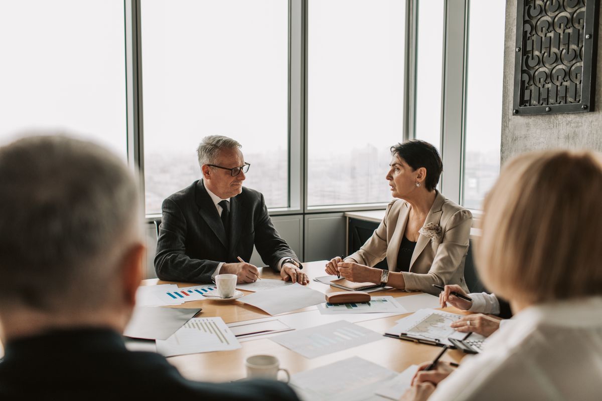 Profesionales durante una reunión de trabajo